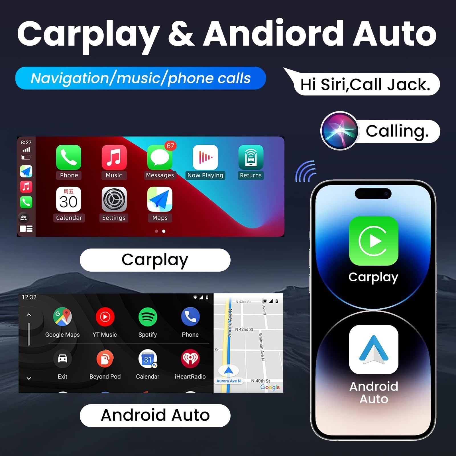 CarPlay Car Radio Stereo 10.25″ TouchScreen For BMW NBT F30 F31 F32 F33 F34