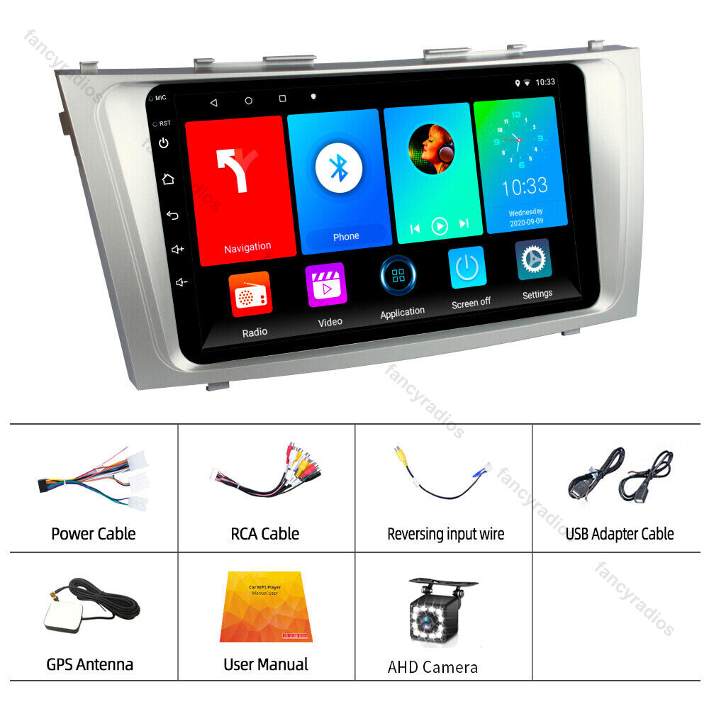 For 2007-2011 Toyota Camry Apple CarPlay Android 13 Car Stereo Radio GPS WIFI BT