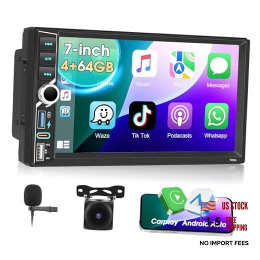 4+64G 7″ Android 13 Car Stereo Radio Bluetooth IPS 4+64G 7″ Car Stereo with SWC