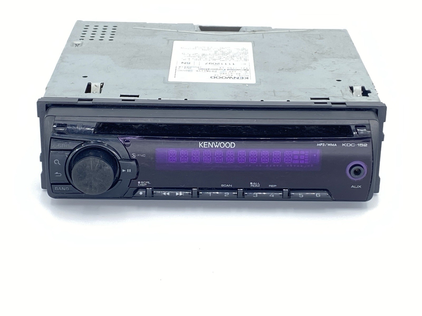 Kenwood KDC-152 AM/FM CD Mp3 Stereo Receiver with AUX Input And Remote UNTESTED