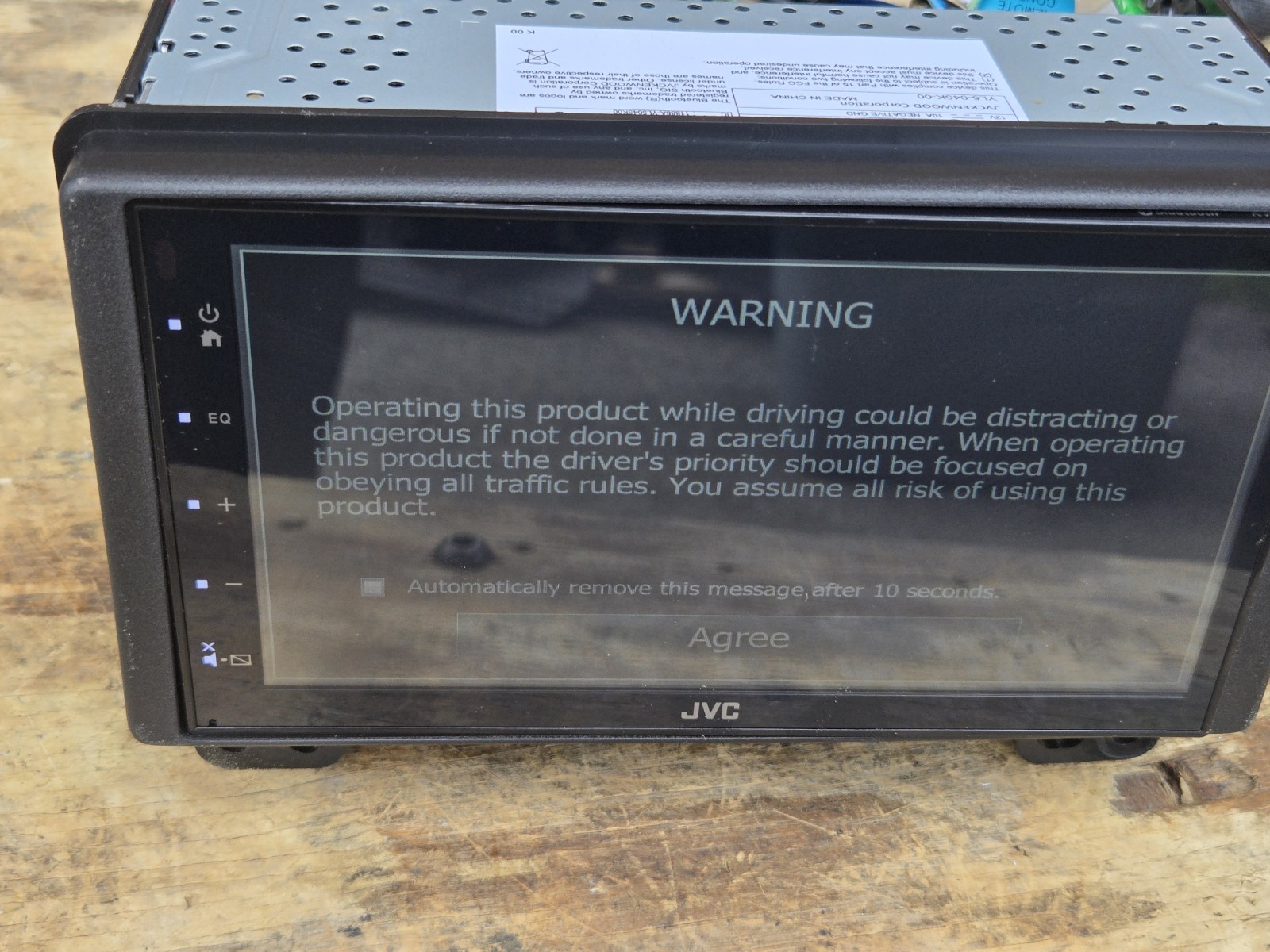 JVC KW-M180BT 6.8″ Short DMR, USB Mirroring, 1Cam, 2V,Fast Startup – Used, Good
