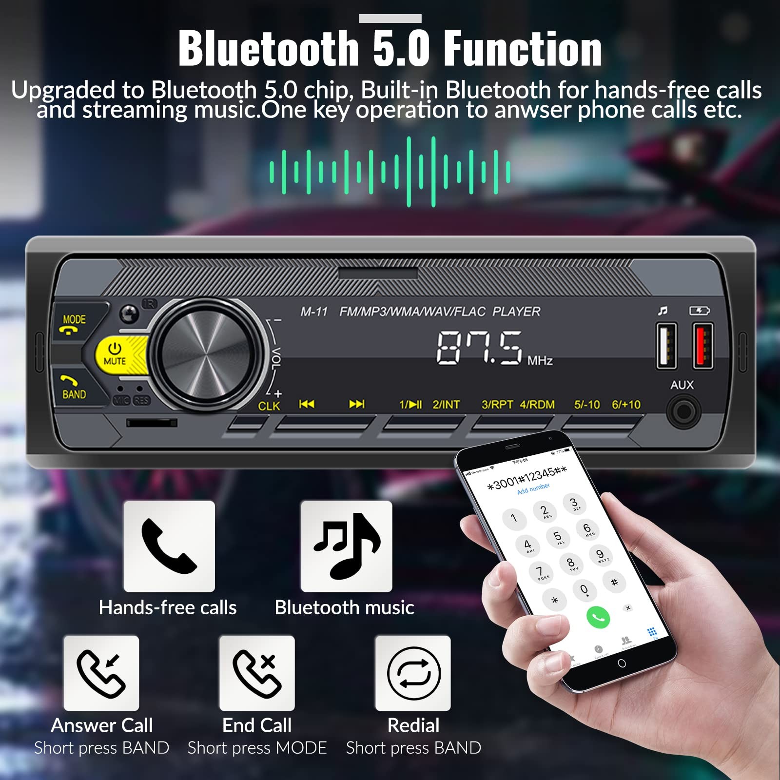 Receptor Multimedia De Un Din Với Asistente De Voz Y Control Por App Pro