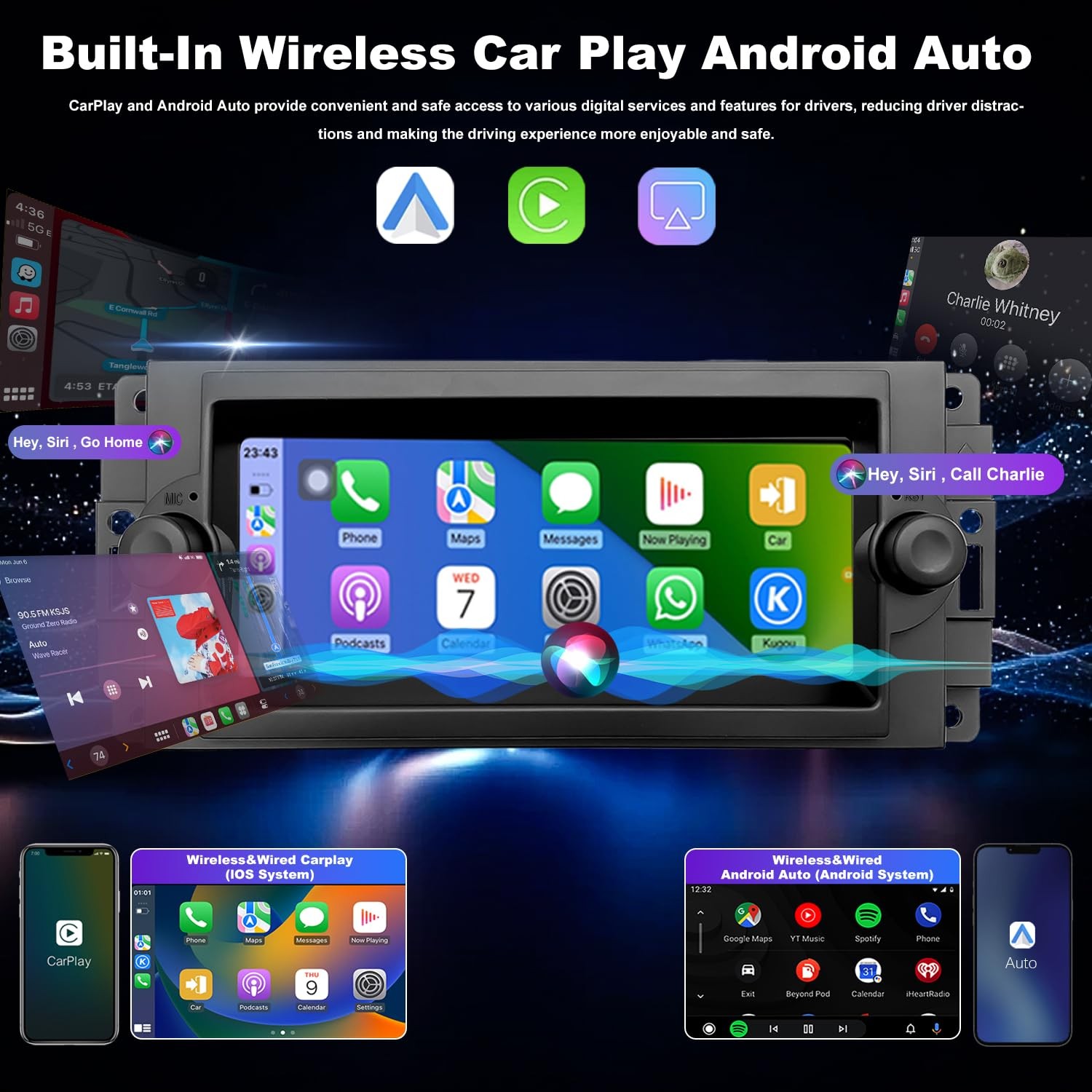 5G WiFi Radio for Dodge Ram 1500/2500/3500 2006-2008 & Jeep Grand Cherokee
