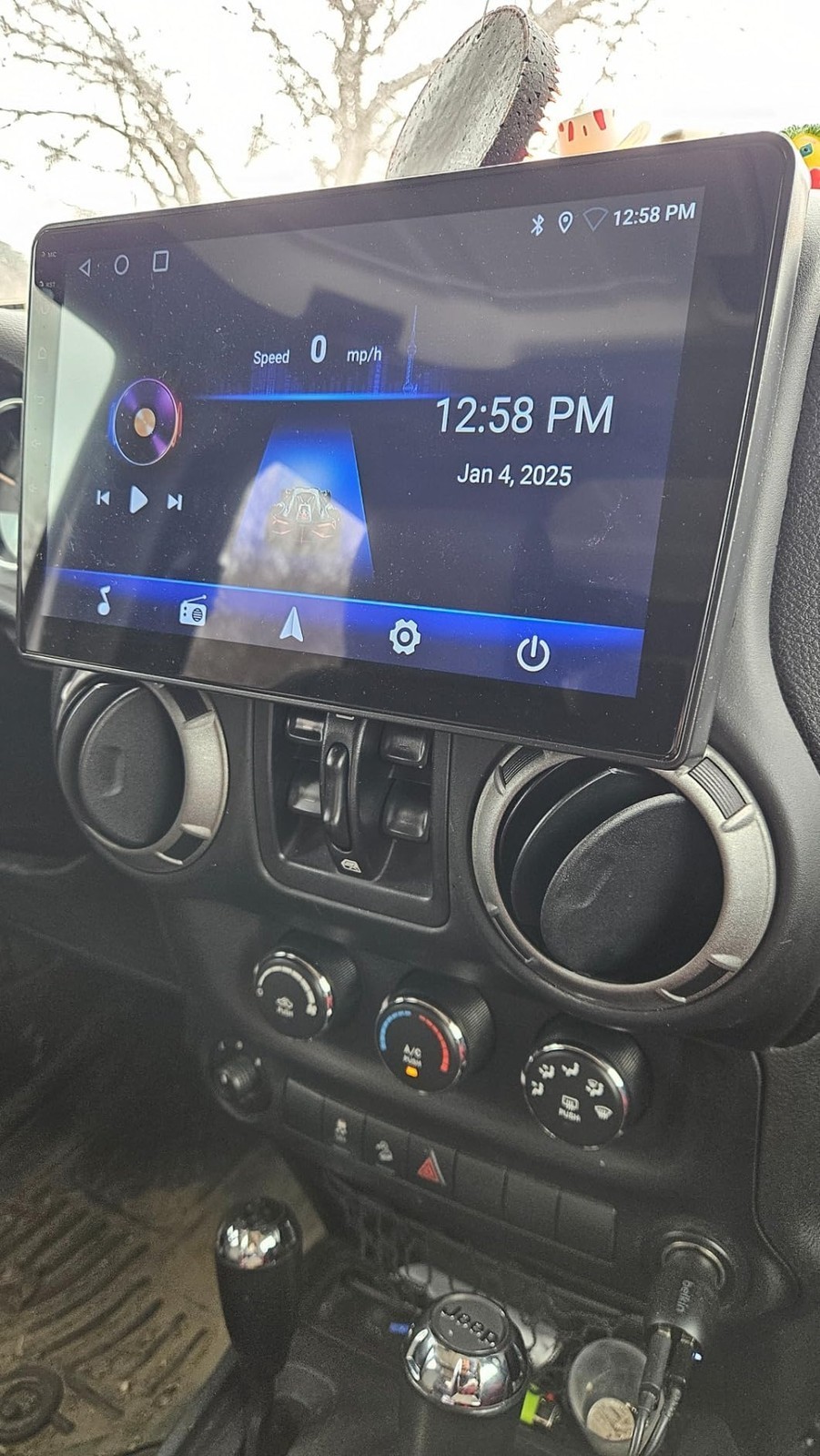 Car Radio Stereo Carplay For Jeep Cherokee Wrangler 4+64G 10in Touch Screen BT