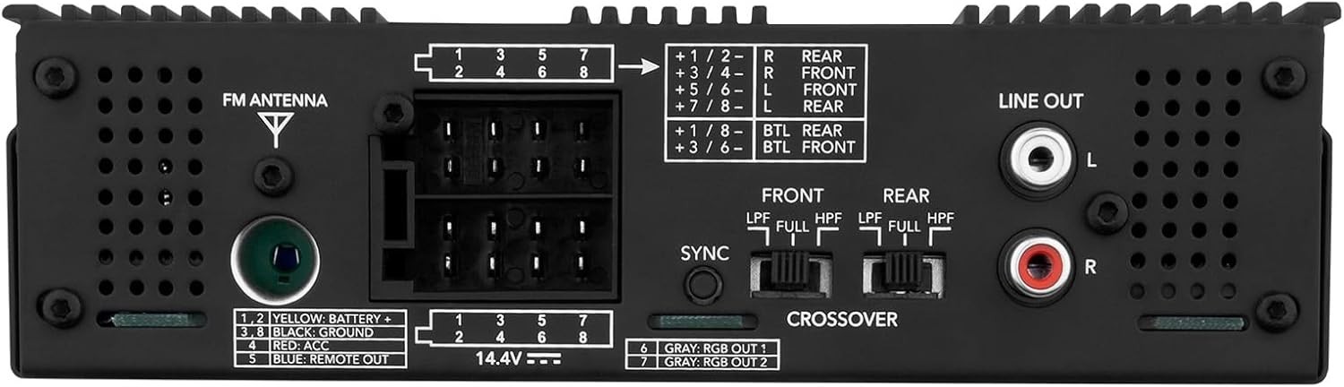 Taramps Amplayer Audio Processor G2 2 Ohm 400W RMS Compact RGB Bluetooth Stereo