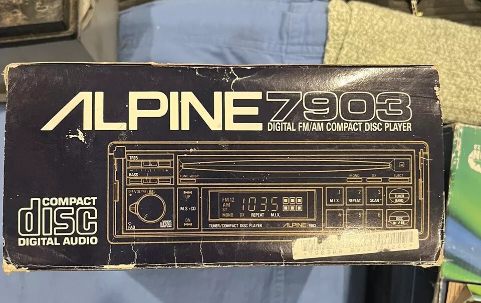 oldschool Rare Alpine 7903 with Box, original packaging and Manual 100% working!