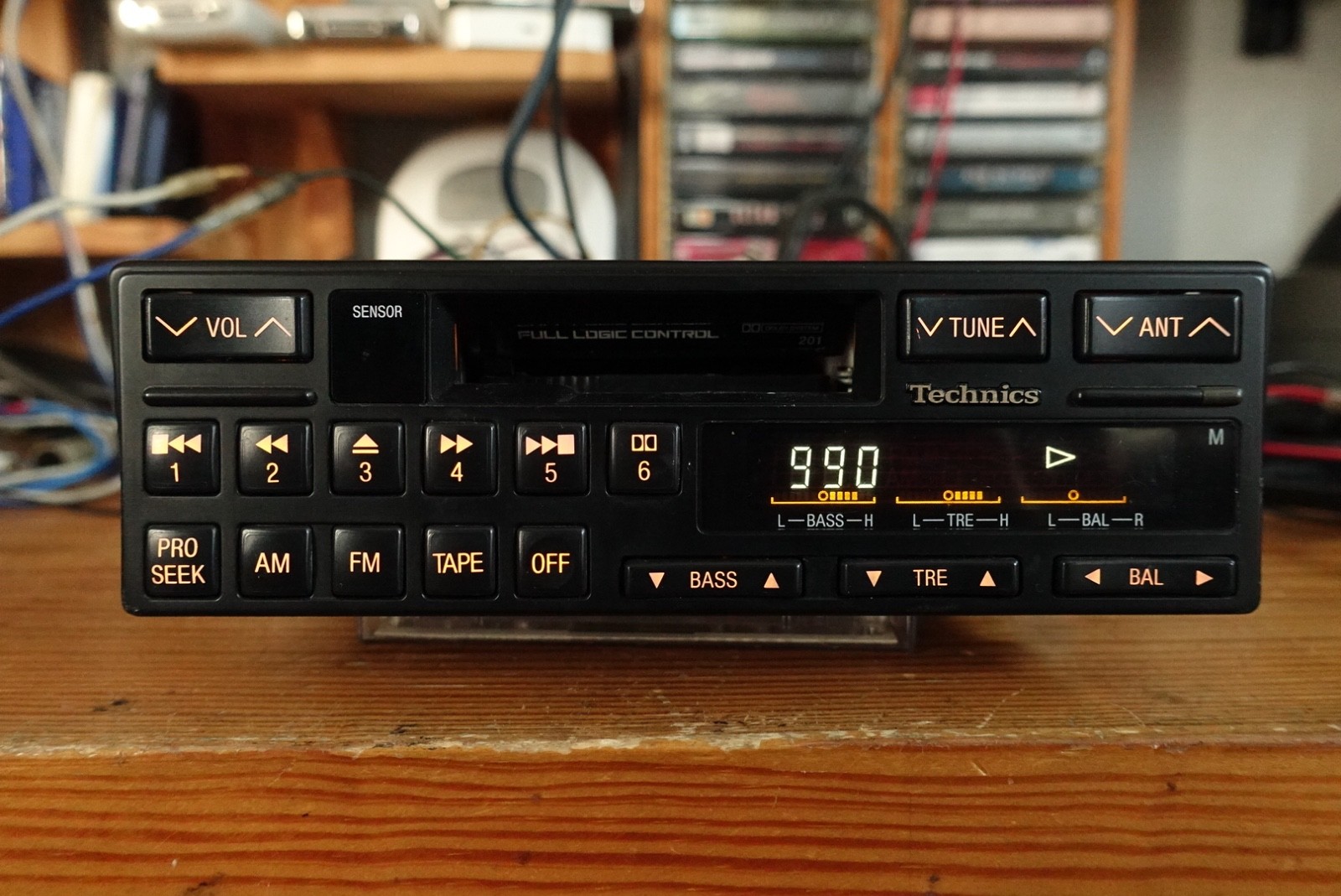 Technics for Mercedes Car. Model J201. Cassette/Bluetooth player. Classic Design