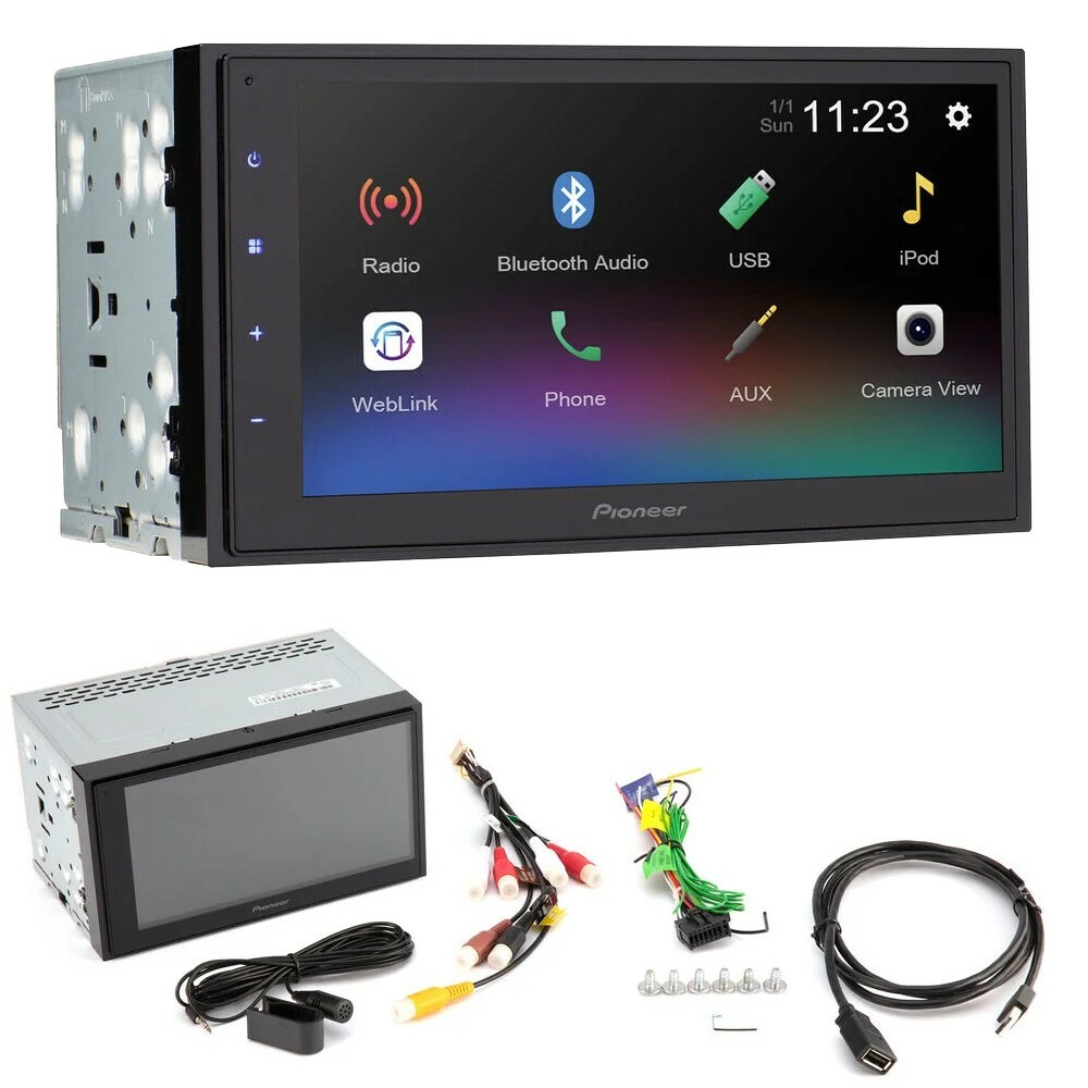 Pioneer 6.8″ Media Receiver Car Stereo Radio Kit for 2007-2013 Chevy Silverado