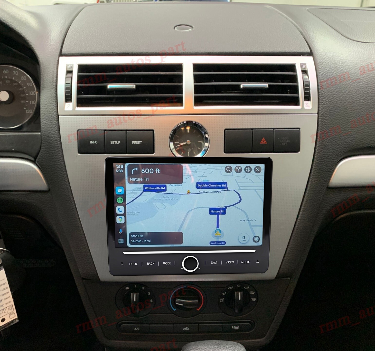 For Mercury Milan 2006-2009 10.1″ Android 14.0 Car Radio Stereo GPS FM CARPLAY