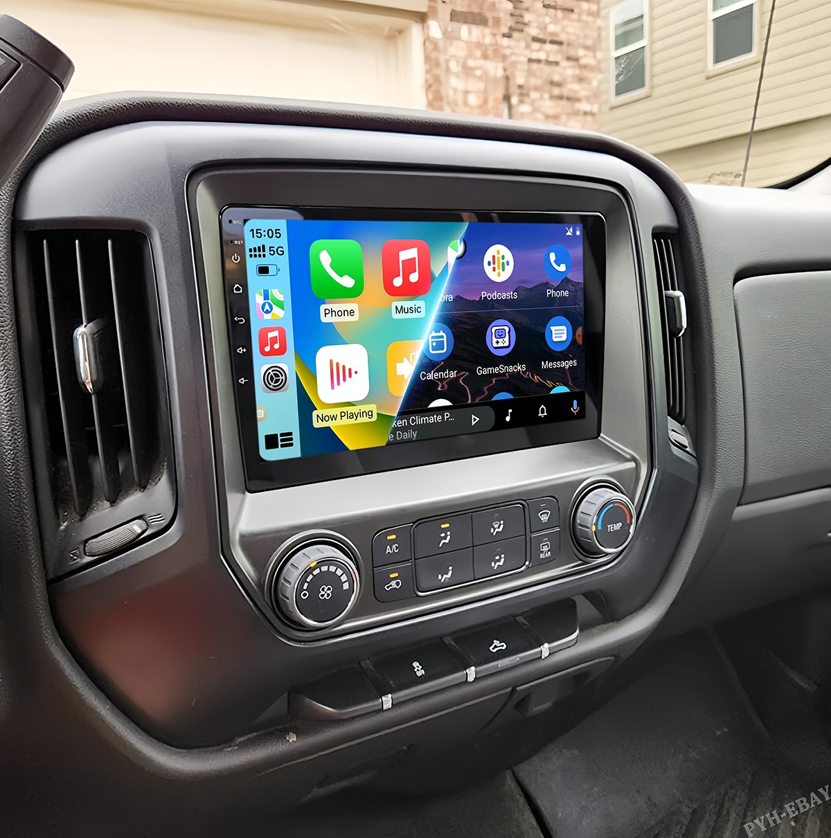 64G Screen Android 13 Car Radio GPS For Chevrolet Silverado GMC Sierra 2014-2018