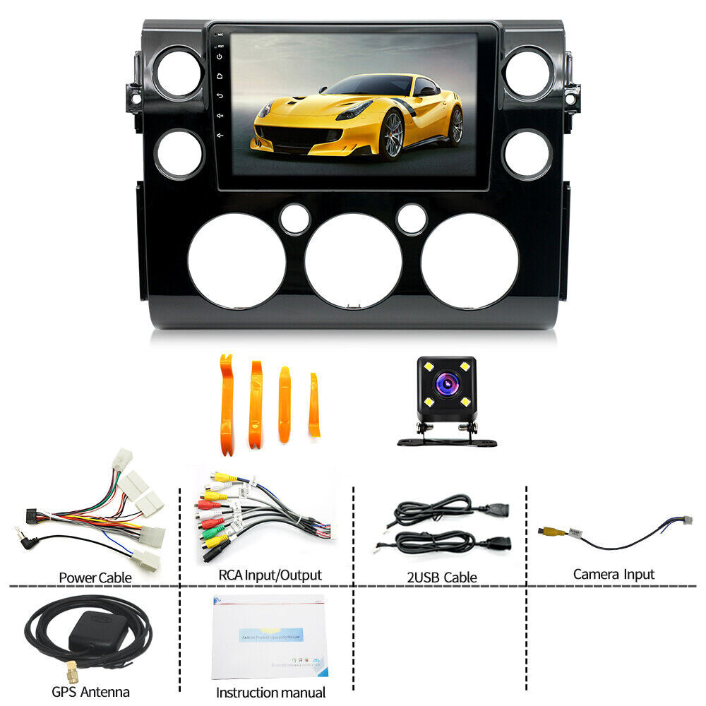 9″ For TOYOTA FJ CRUISER 2007-2013 Car Radio Android 13 Apple CarPlay GPS Stereo