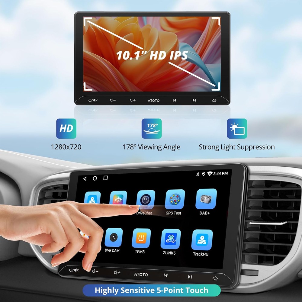 ATOTO A6 PF 7″ Double 2DIN Android Car Stereo Wireless CarPlay & Android Auto,BT
