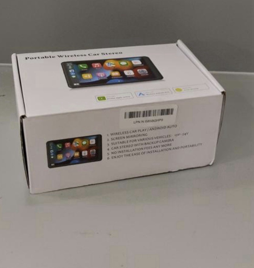 Portable Wireless Apple CarPlay and Android Auto IPS Touch Screen for Car New