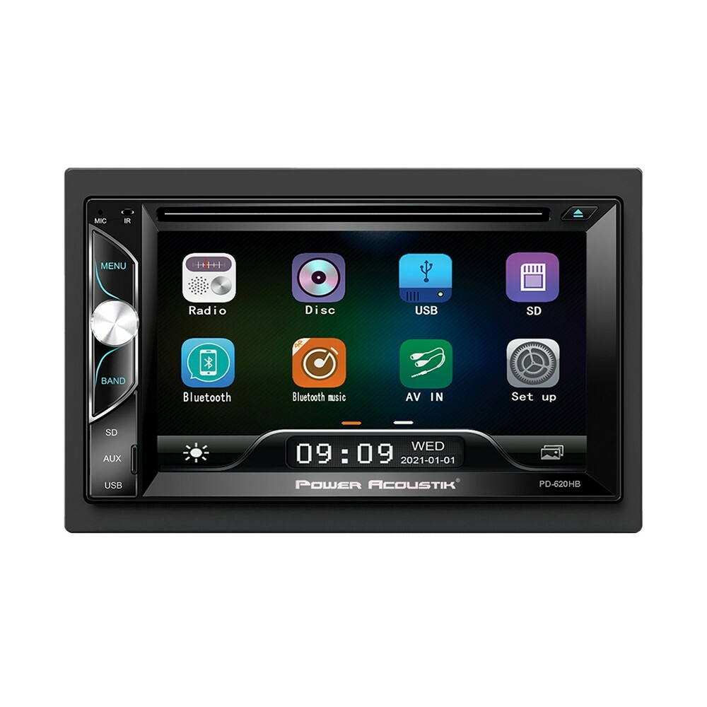 Power Acoustik PD-620HB 2-DIN 6.2″ Touchscreen LCD With Bluetooth & Phone Link