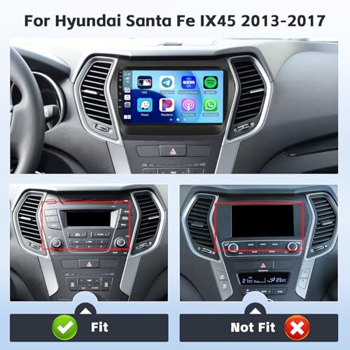8Core 6+128G Car Radio for Hyundai Santa Fe 6+128G-8Core 6+128G-8Core-black