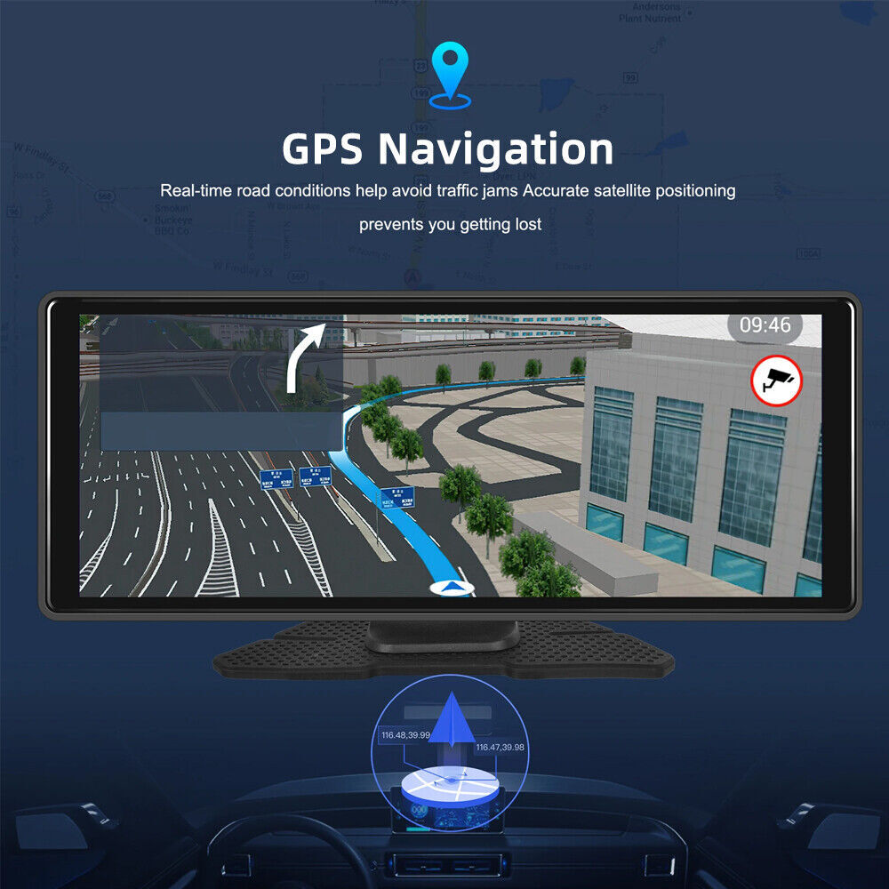 10.26inch HD Touch Screen Car Portable Wireless Apple CarPlay Android Auto Radio