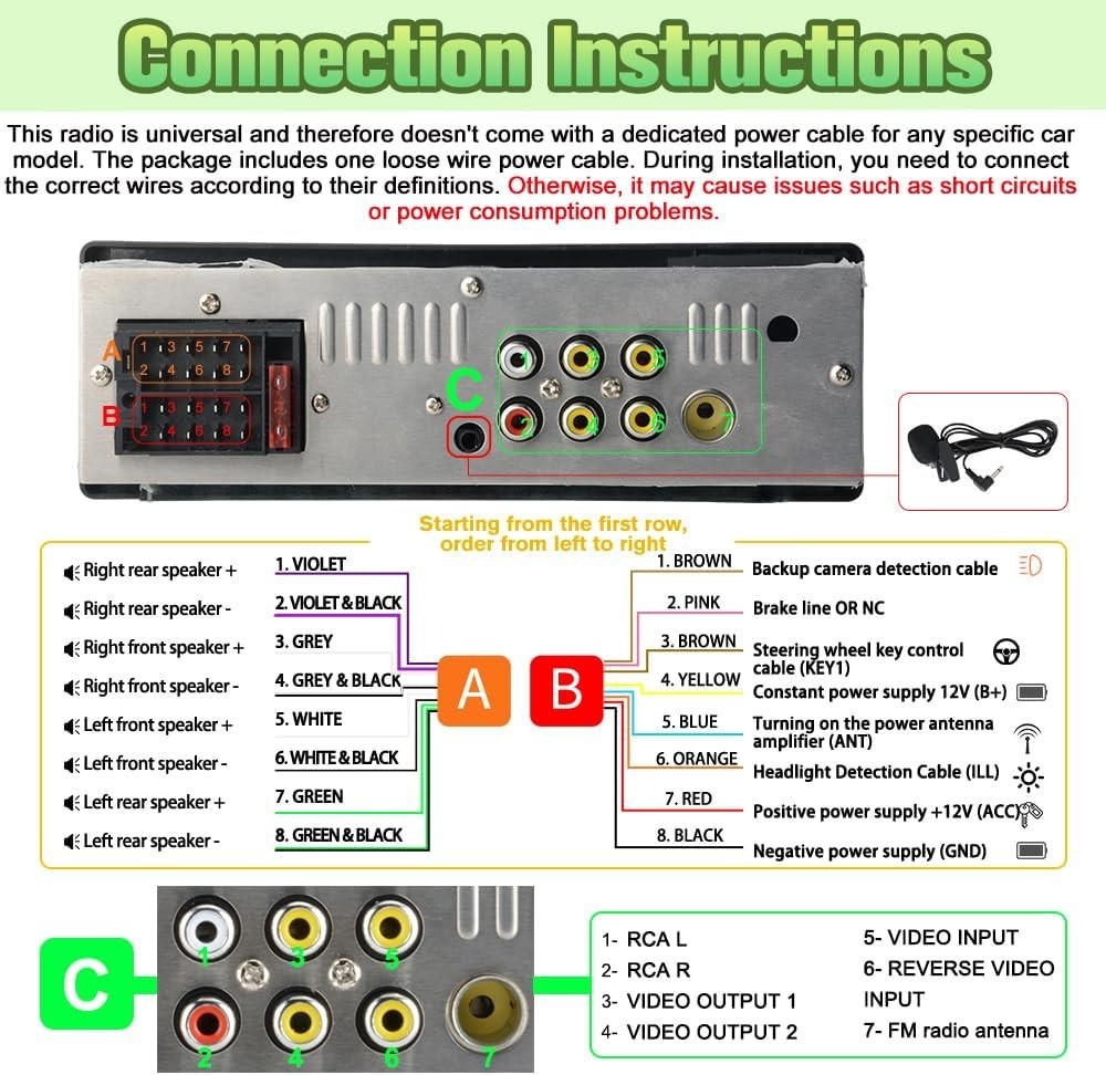 Compact Single DIN Car Stereo with Dual USB Ports & DSP Tuning for Optimal Sound