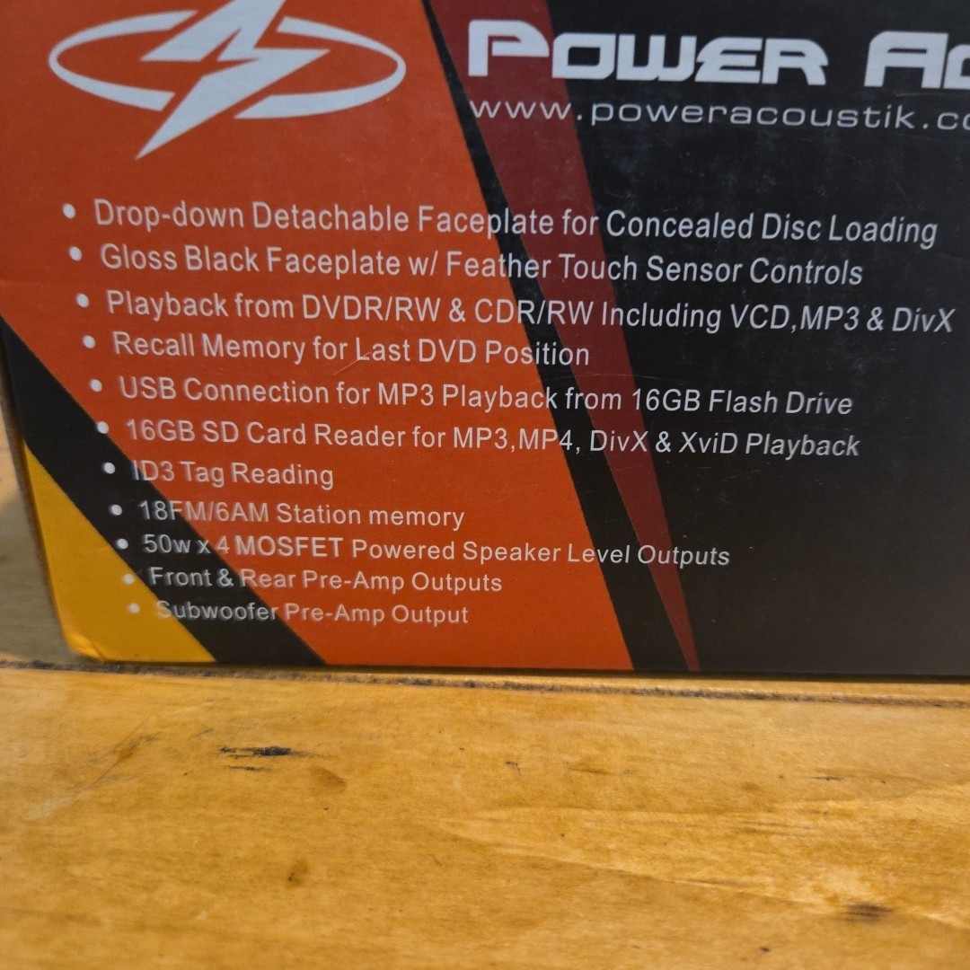 Power Acoustik PTID-3200 Single DIN 3.2″ LCD Auxiliary Detachable Face