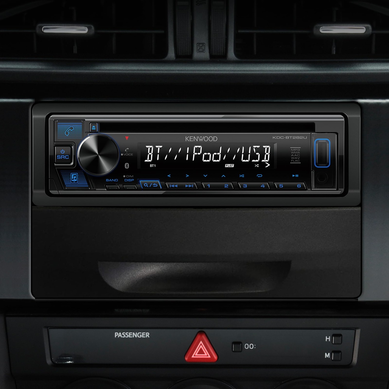 Kenwood KDC-BT282U Single Din CD receiver w/ AM/FM tuner + Bluetooth