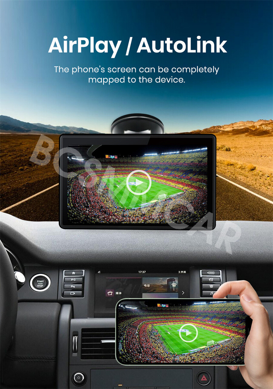 Radio Car Stereo Touch Screen MP5 Player Navigation BT AUX SD USB W/Free Camera