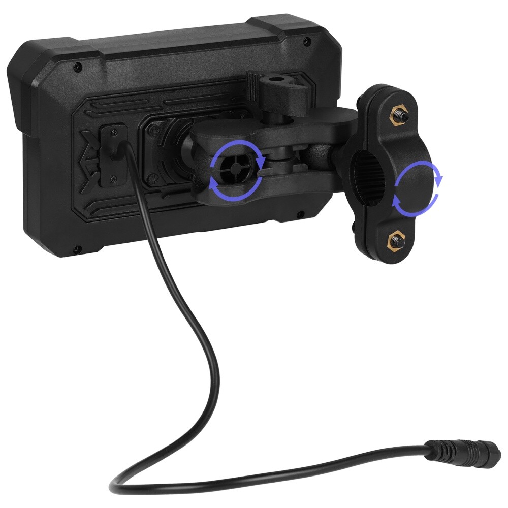 5″ Waterproof Motorcycle Navigator Wireless CarPlay Android Auto Portable Screen