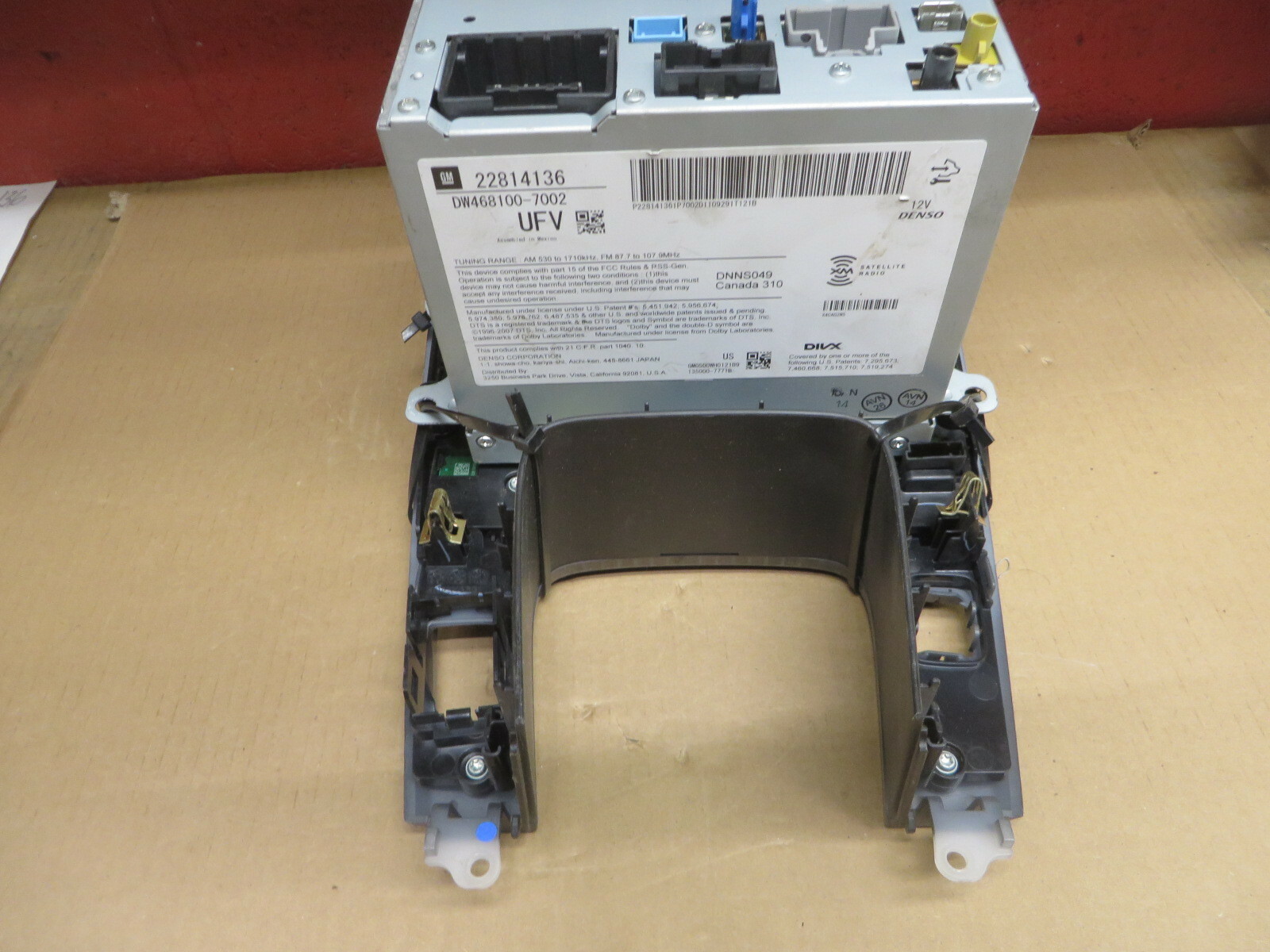 CHEVY VOLT 2012 navigation RADIO AUDIO AM FM CD FACTORY DASH UNIT OEM # 22814136
