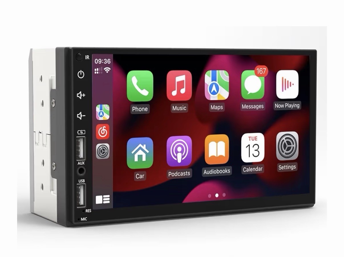 Leadfan Double Din Car Stereo Radio Apple Carplay&Android , 7inch HD Touchscreen