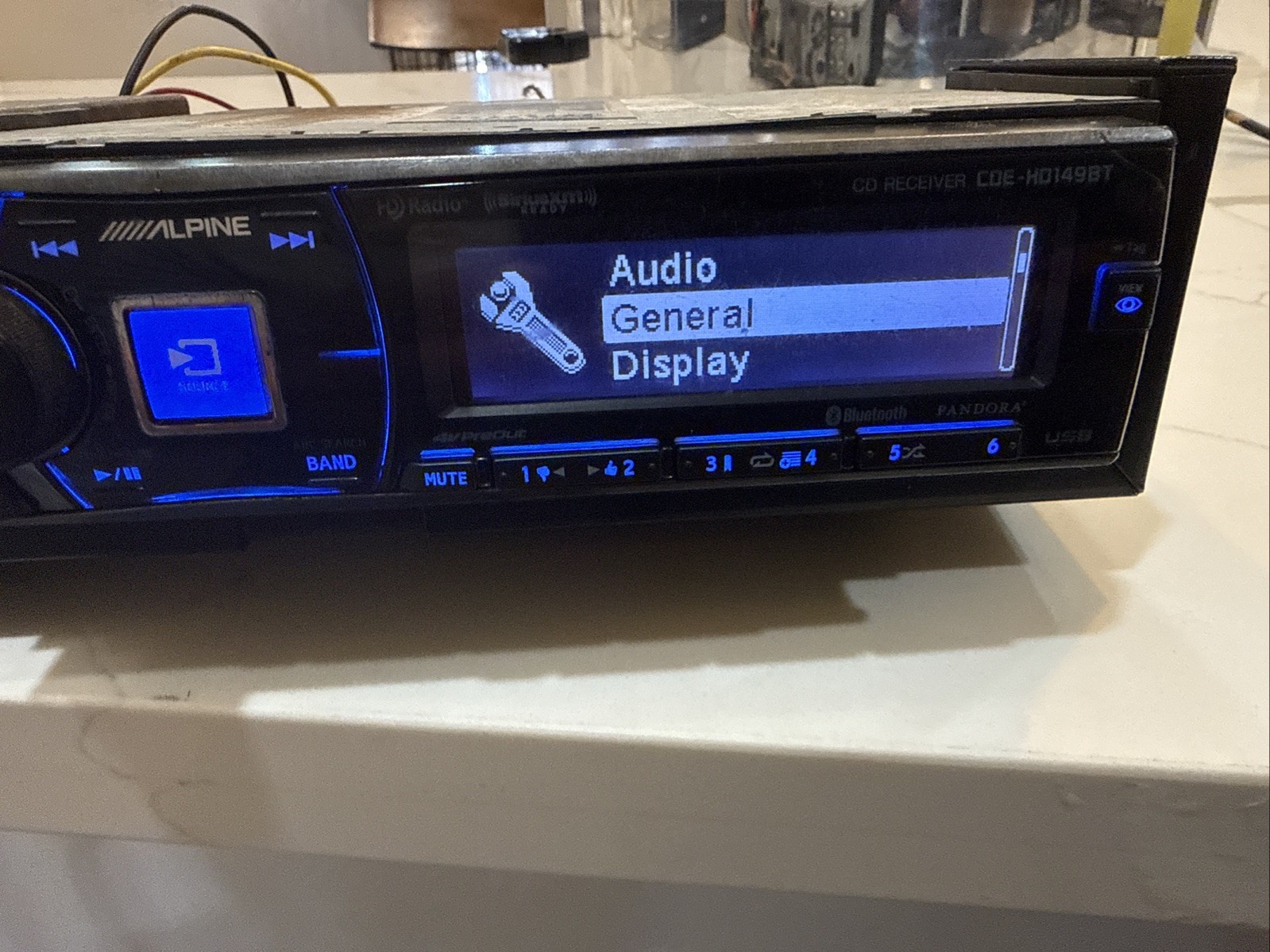 RARE! ALPINE CDE-HD149BT CAR STEREO BLUETOOTH CD RECEIVER CD FM PLAYER RADIO