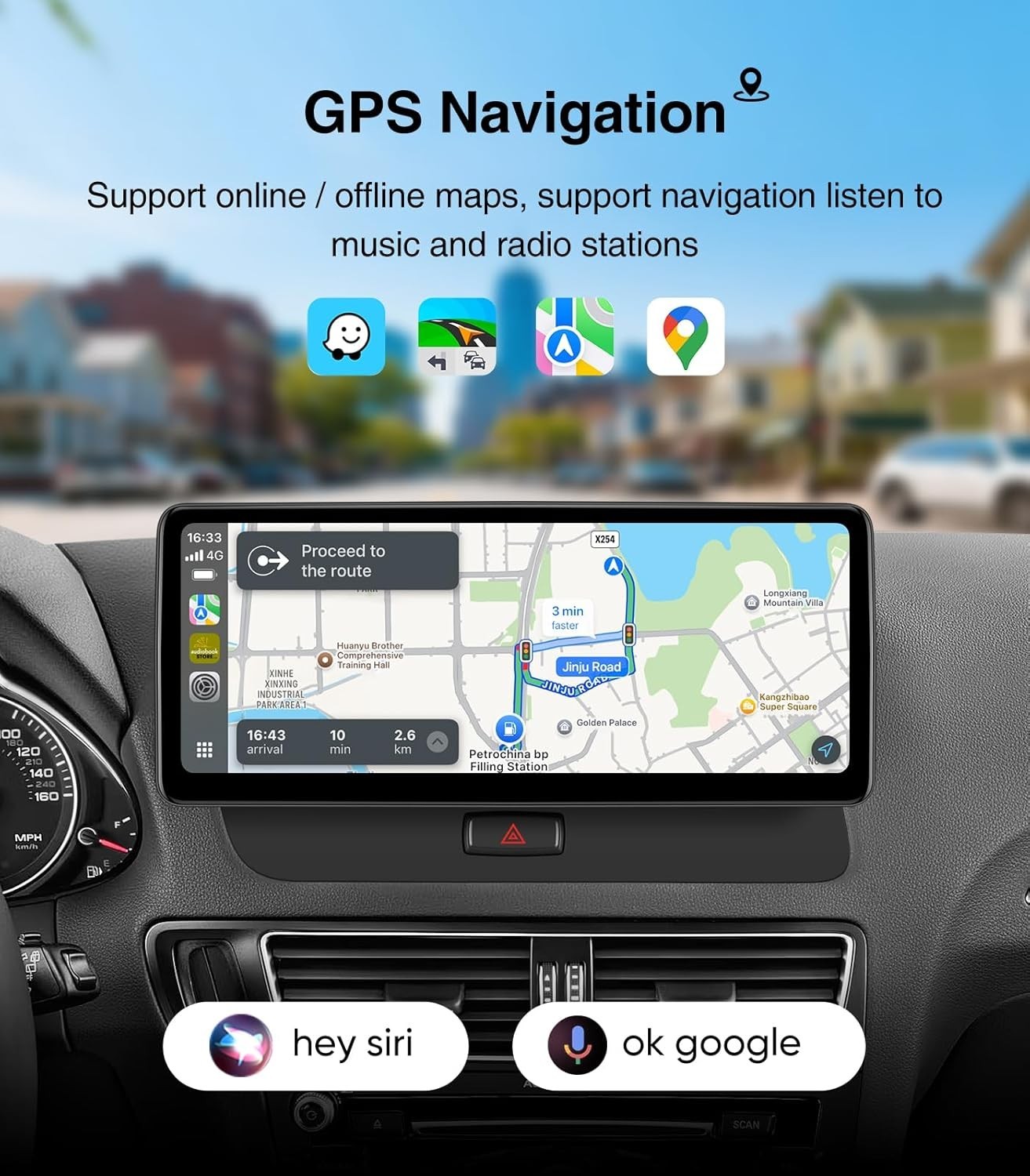 12.3″ Android Car Stereo Radio Apple Carplay GPS BT 8+128G For Audi Q5 2009-2017