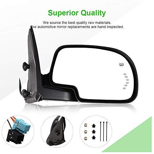 Compatible fit for Pair Set Door Mirrors 2003-2006 For GMC Yukon For Chevy