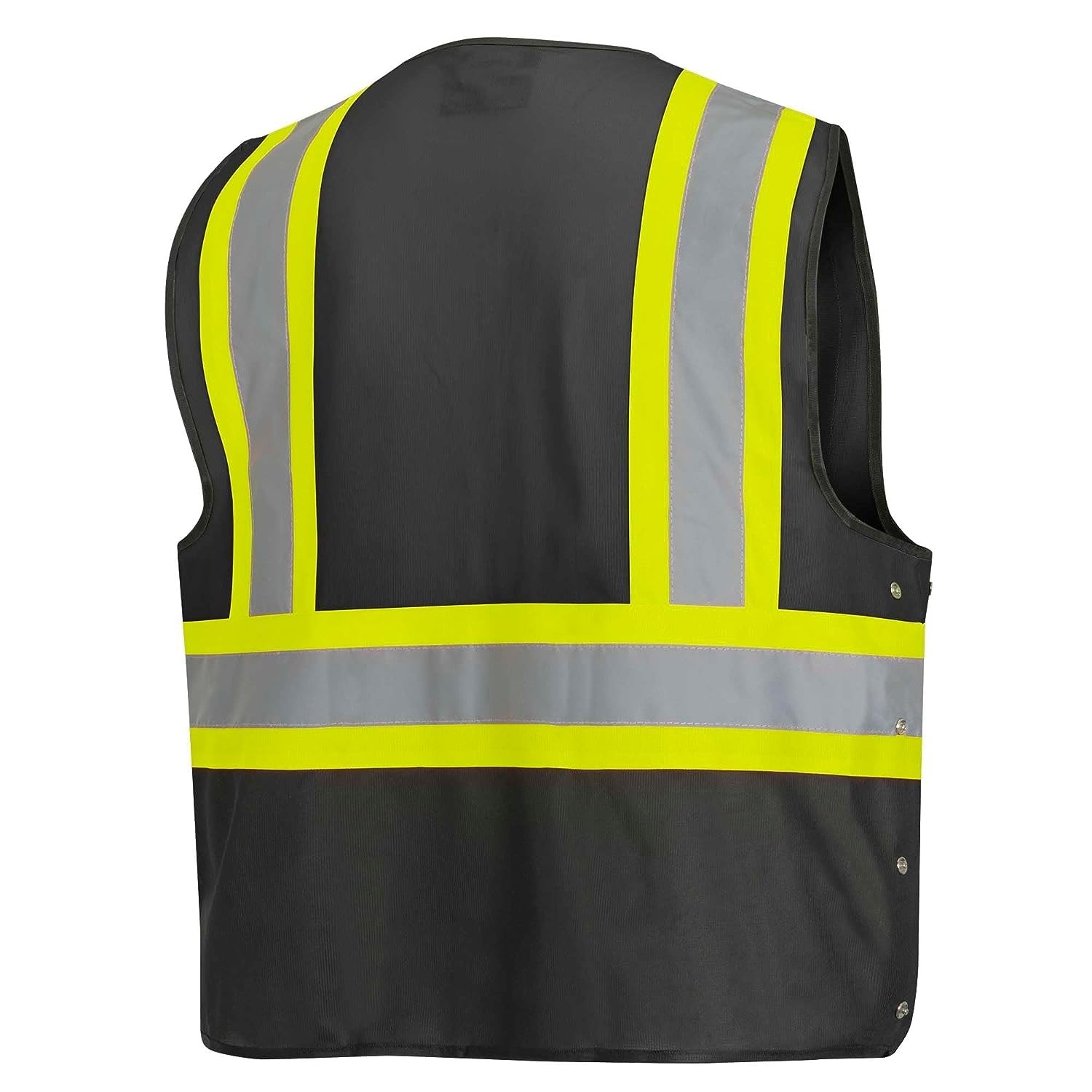 Safety Vest, Hi Vis Reflective Solid Neon, 8 Pockets, Zipper, Adjustable for …