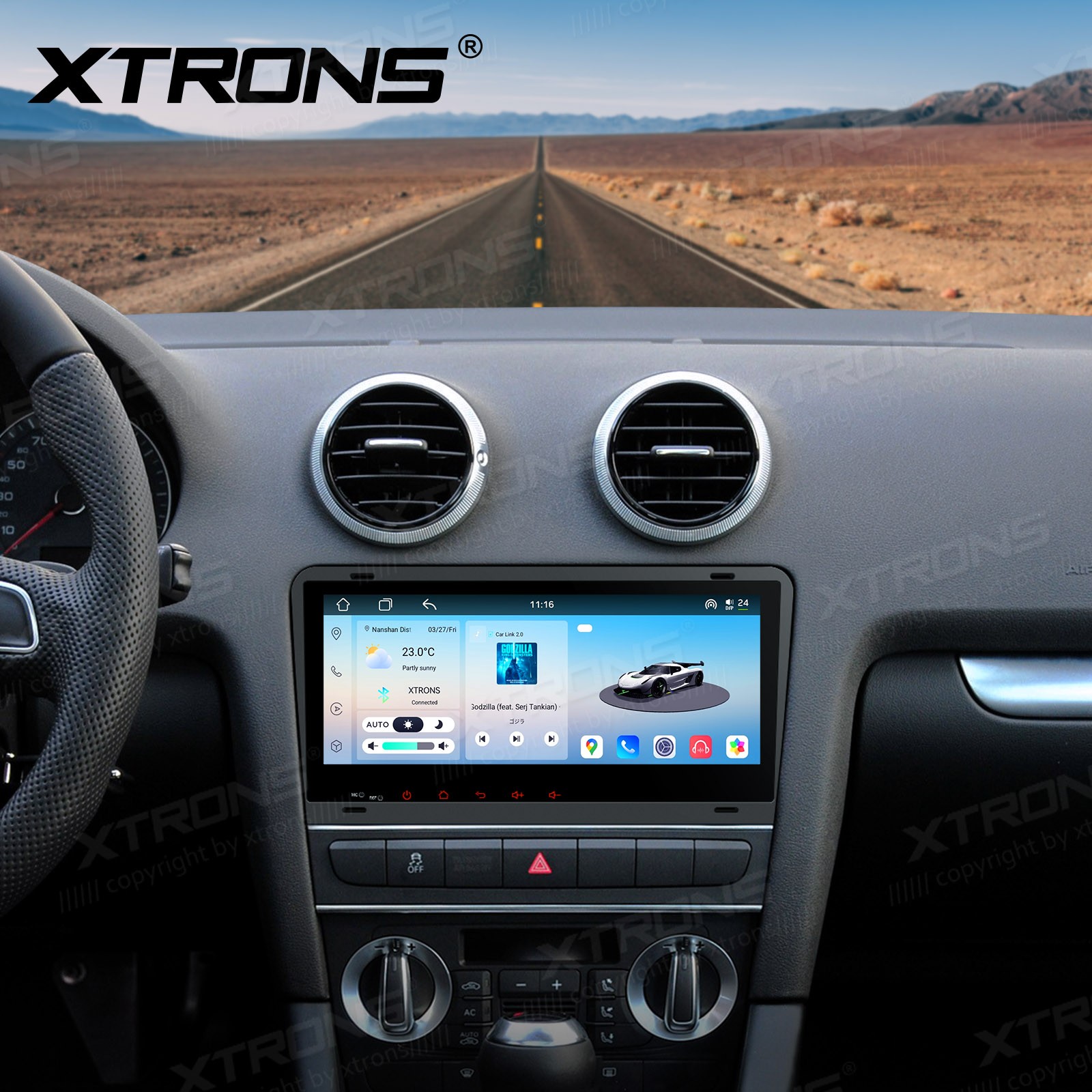 CarPlay Android Auto for Audi A3 S3 RS3 Android 14 8.8″ IPS Car Stereo Dual BT