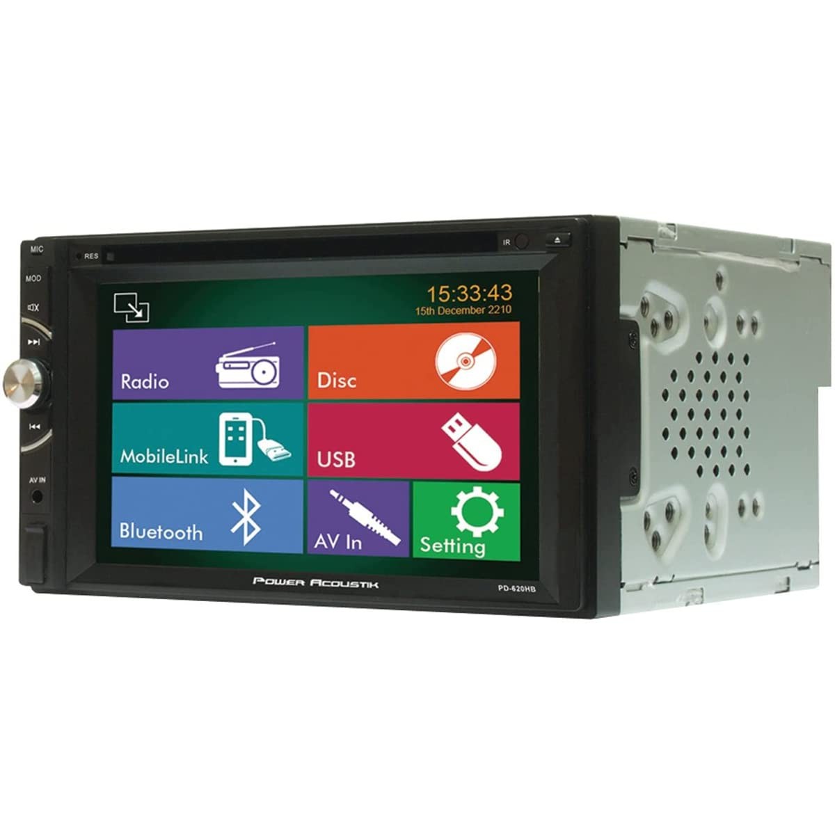 Power Acoustik PD-620HB 2-DIN 6.2″ Touchscreen LCD With Bluetooth & Phone Link