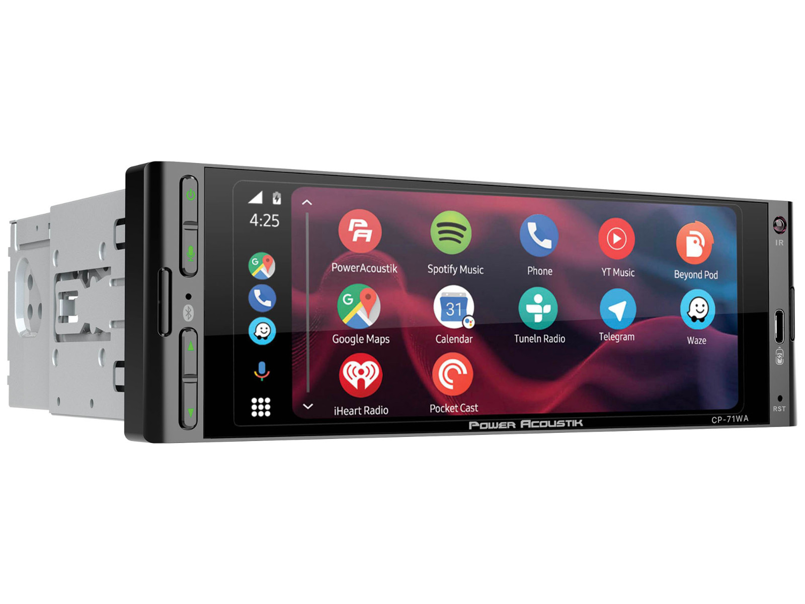 Power Acoustic CP-71WA Single DIN 6.5″ Touchscreen Car Stereo Apple Carplay