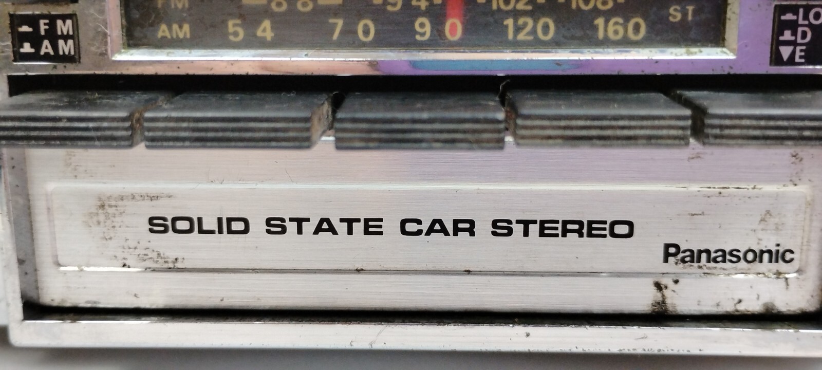 Vintage Panasonic CQ-979EU Car FM Radio 8 Track Player Untested Stereo Parts