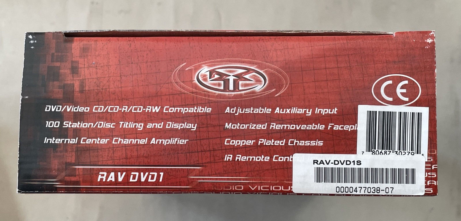 Rare Vintage Old School Rockford Fosgate RAV DVD1 CD/DVD/Radio