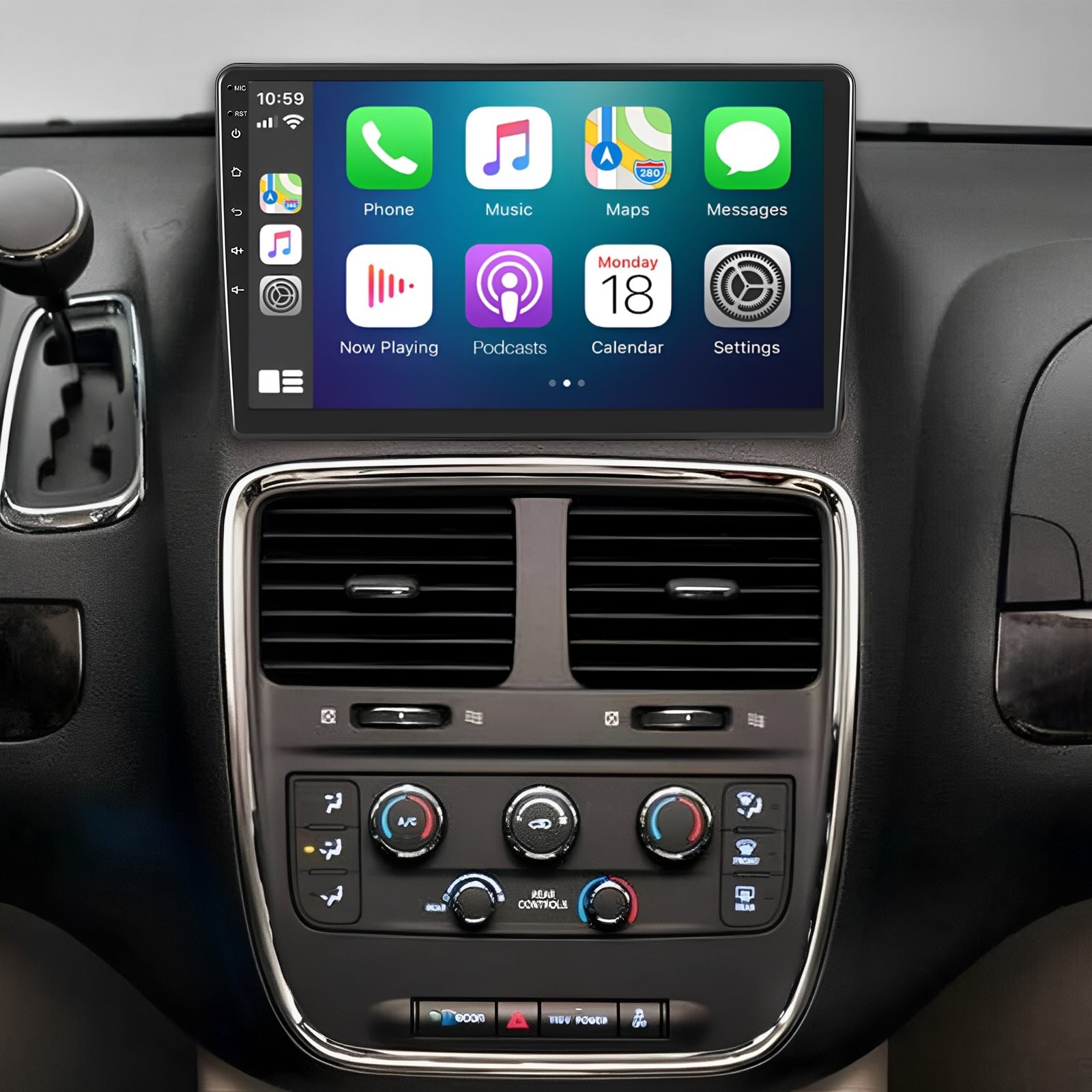 Android 13 GPS Carplay Car Stereo Radio For Jeep Wrangler Chrysler Dodge Ram+CAM