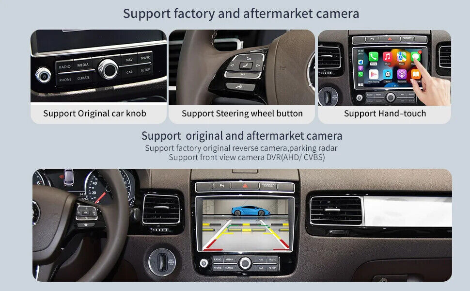 Carplay Android Auto Interface For Volkswagen Touareg RNS850 System 2010-2018 US