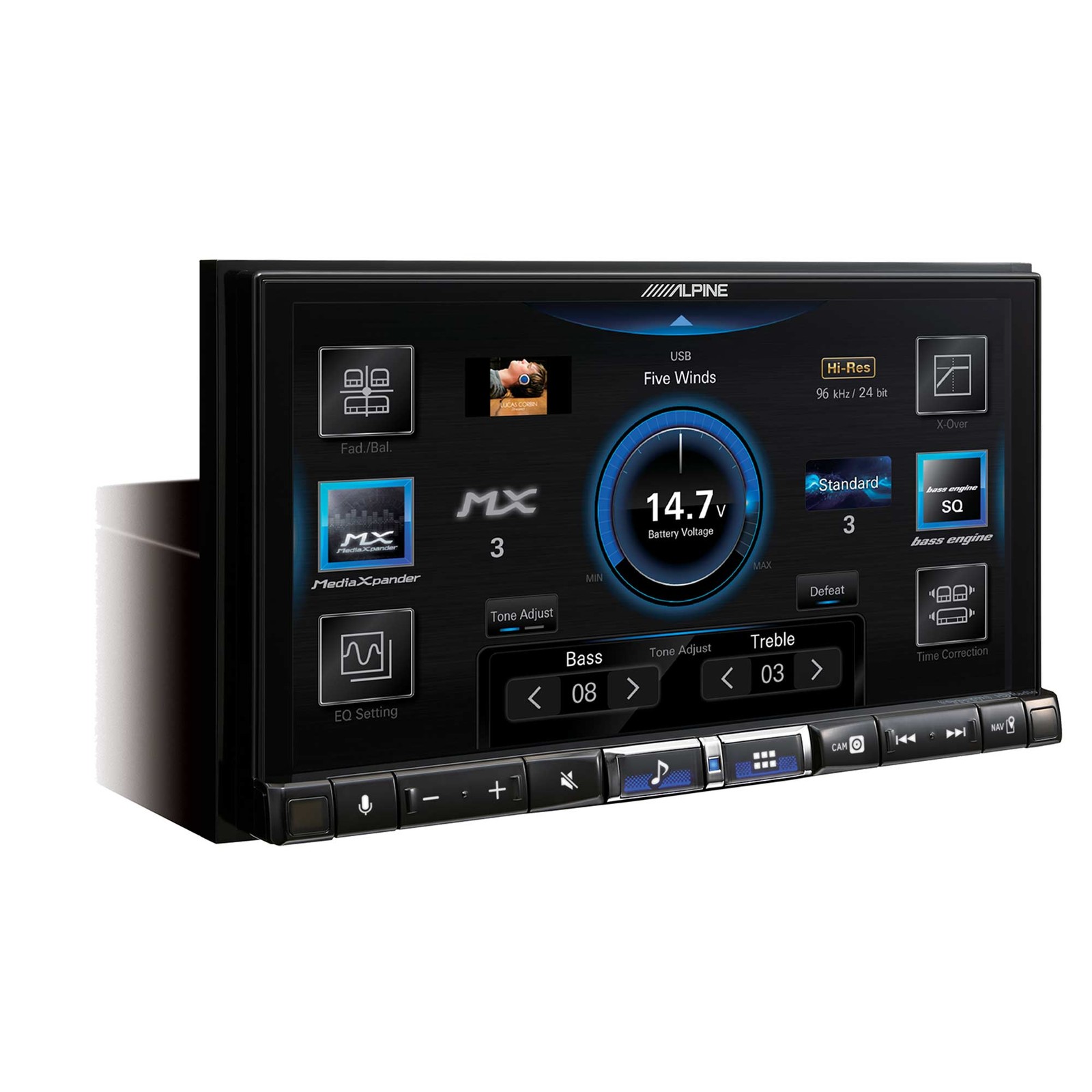 Alpine ILX-507 7-Inch Multimedia Receiver w/ R2-S69C 6×9″ Comp Bundle