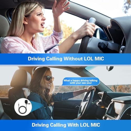 Inefala Car Microphone 3.5mm, Car Radio Mic Replacement for Car Stereo Bluetooth