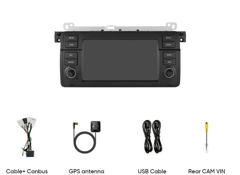 For BMW E46 M3 318/320/325/330/335 Carplay Car Radio Stereo Multimedia Android