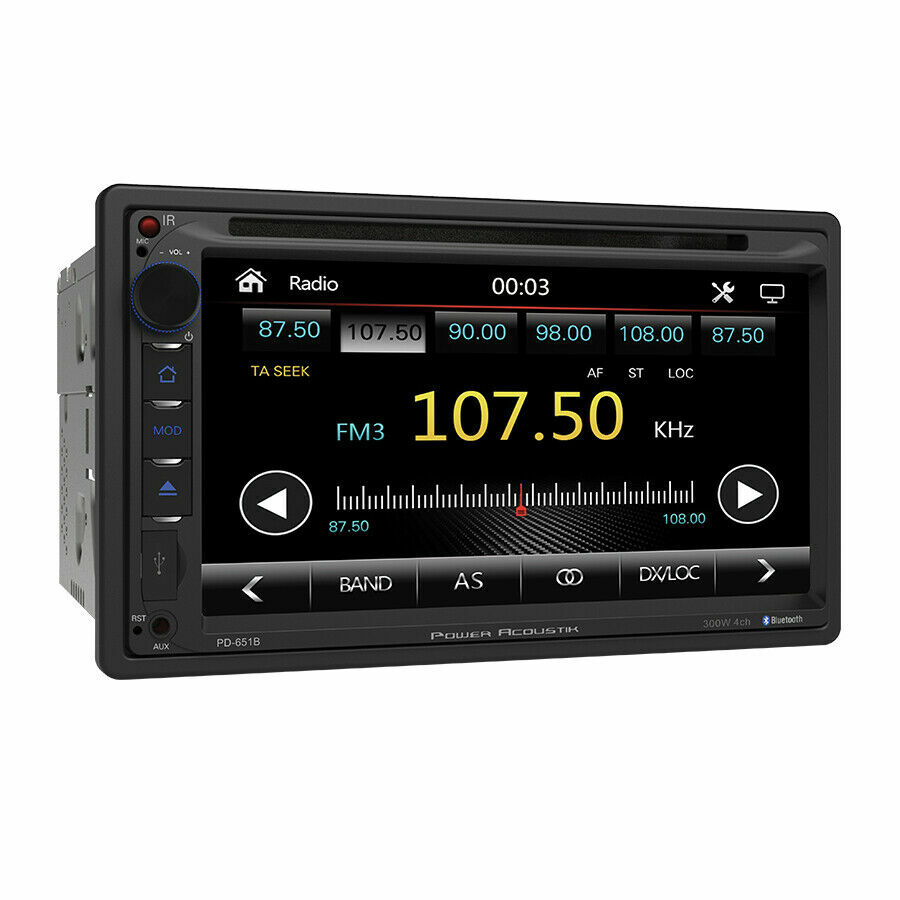 Power Acoustik PD-651B 2-DIN DVD/CD Receiver +4x Pioneer TS-G6930F 6×9″ Speakers