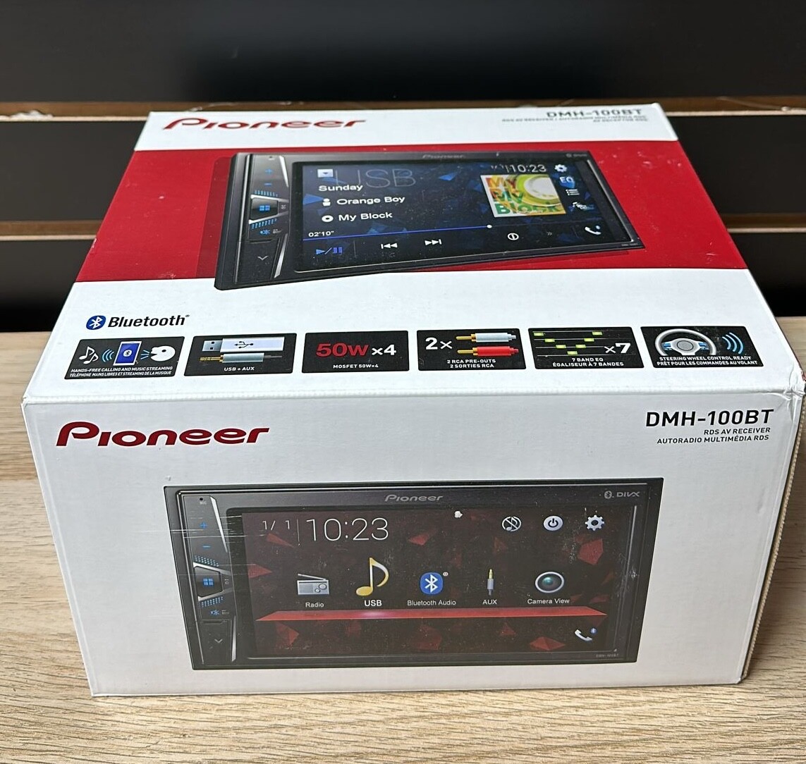 Pioneer DMH-100BT Bluetooth Media Player Android iPhone USB, BRAND NEW, SEALED