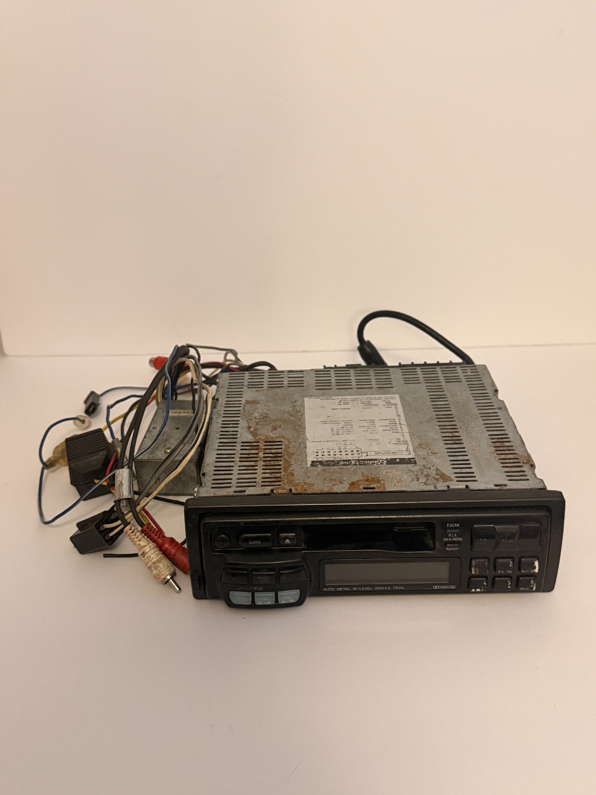 Alpine 7514 Cassette Player In Dash Receiver Fully Working Normal Shape