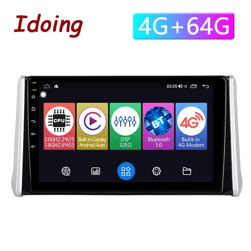10.3 inch 8Core Android Car Radio For Toyota RAV4 2019-2022 Carplay Head Unit FM