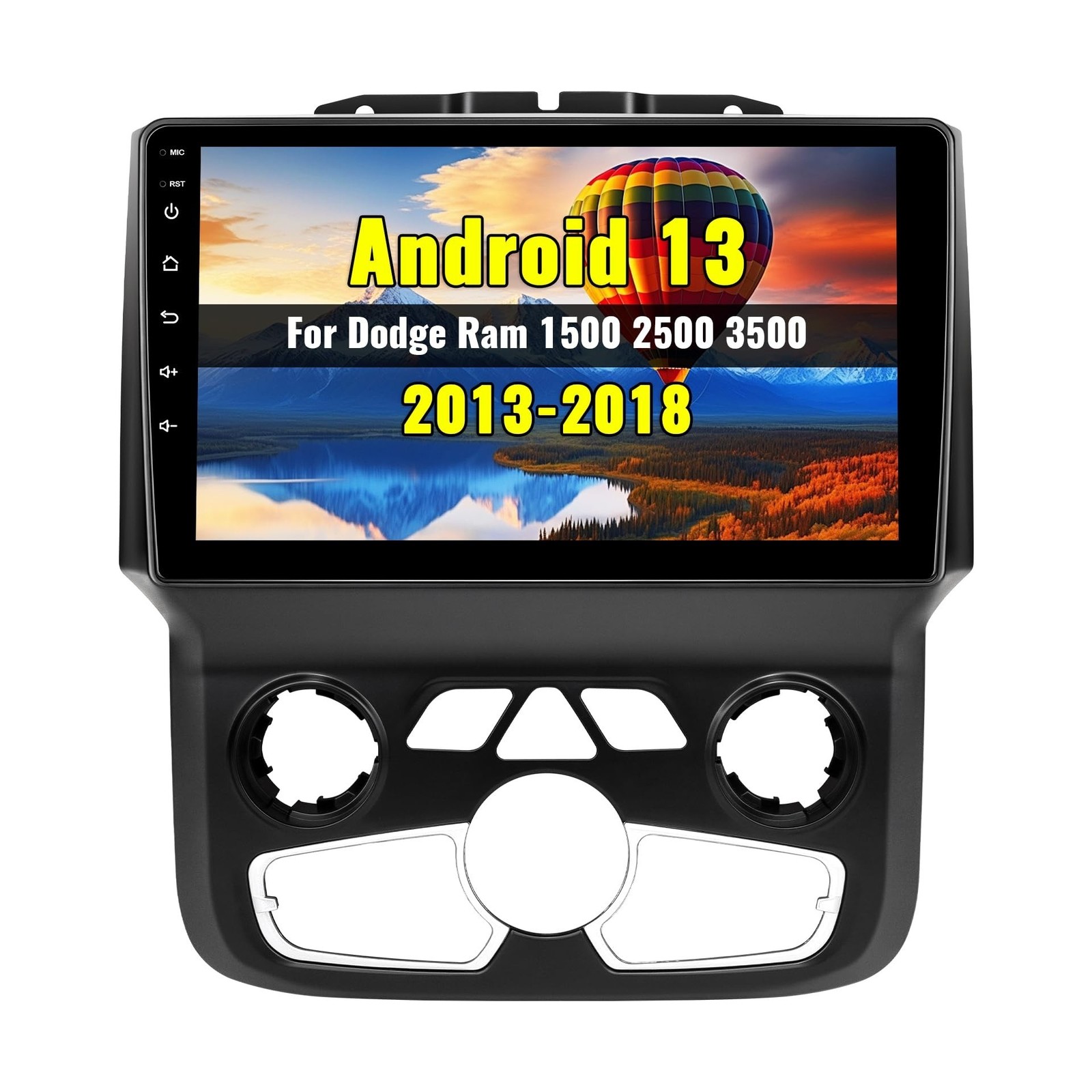 Car Radio Stereo for Dodge RAM 1500 2500 3500 2013-2018 Automatic AC,2+64G An…