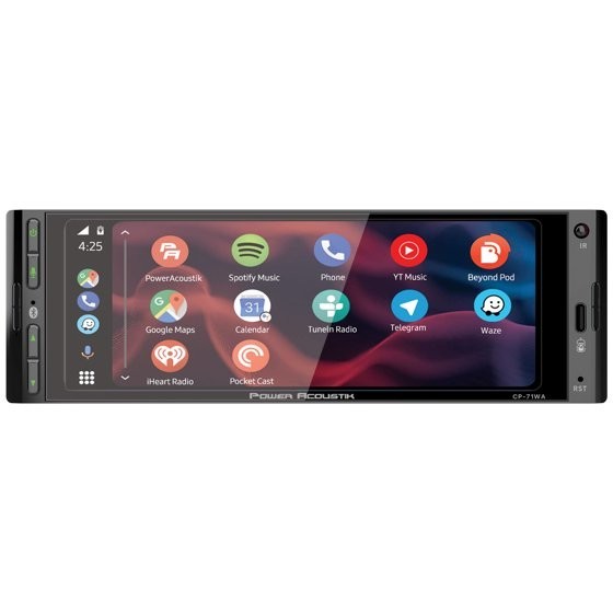Power Acoustik CP-71WA Single DIN 6.5″ Color Touchscreen Car Stereo w Bluetooth