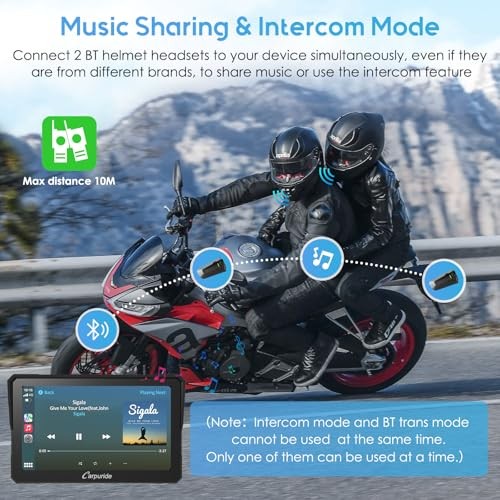 W702PRO for Motorcycle CarPlay& Android Auto& Dual Bluetooth – 7″ w702pro