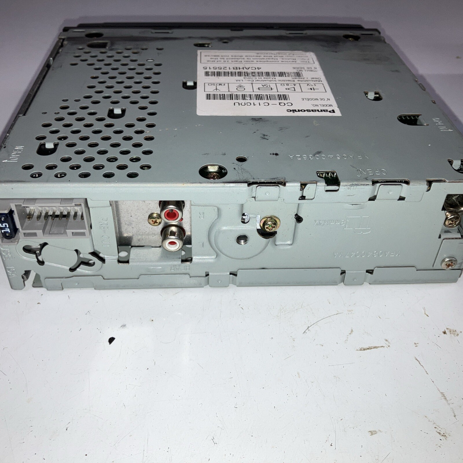 PANASONIC CD Player Receiver CQ-C1001U Mosfet 4 Channel 180 Watt 4×45