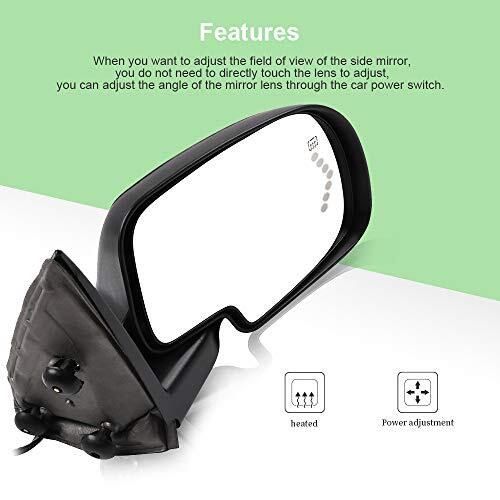 Compatible fit for Pair Set Door Mirrors 2003-2006 For GMC Yukon For Chevy
